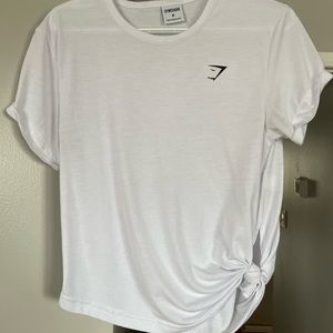 Medium Gymshark white tshirt